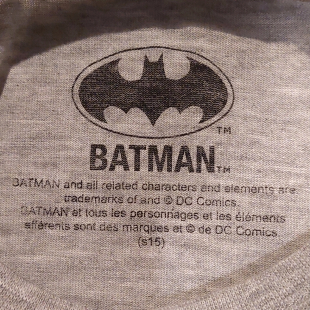 🔥SALE🔥 DC Comics Batman Girl's Grey Long Sleeved Tee NWT Size 5 - Picture 6 of 6